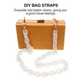 thumbnail image 3 of Shisuyan White Resin Handbag Chain with Metal Buckles Bag Handle Replacement Bag Strap, 3 of 8