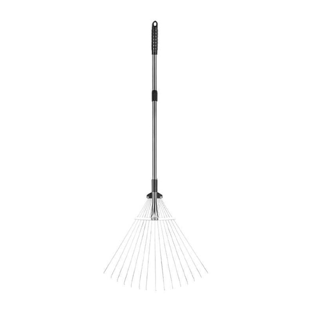 TopLLC Tools Retractable Garden Deciduous Rake Rake Garden Rake Stainless Steel Round Head Grass Rake Deciduous Rake Garden Tools leaf rake