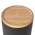 thumbnail image 4 of Anko Small Black Ribbed Canister, 4 of 7