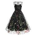 thumbnail image 4 of SMihono Robe d'Été pour Femmes Grande Taille Nouvelle Mode Décontractée Manches Longues Col Rond Chandail Contrasté Haut Vêtements pour Femmes Robe Chandail en Molleton, 4 of 8