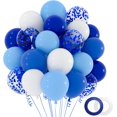 thumbnail image 1 of NACHLYNN 60 Packs Blue Party Confetti Balloons 12 Inches Light Blue Balloon Arch Kit for Birthday Decorations Baby Shower Wedding Graduation Party Decorations, 1 of 6