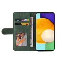 thumbnail image 4 of Case for Samsung Galaxy A52 5G Leather Wallet Book Flip Folio Stand View Cover - Green, 4 of 5