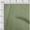 thumbnail image 1 of oneOone Organic Cotton Poplin Twill Fabric Greek Key Geometric Decor Fabric Printed BTY 42 Inches Wide, 1 of 5