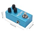 thumbnail image 3 of DK Electric Guitar Delay Effects Pedal with Metal Housing - 6.35mm Mono Input/Output, 3PDT True Bypass Switch, Level/Repeat/Delay Controls, Blue LED Indicator, 1MΩ Input/10KΩ Output Impedance, 9V DC, 3 of 6