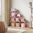 6-Cube Wire Grid Storage Organizer, Modular Metal Shelf Unit with 12.6 ...
