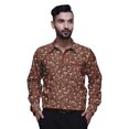 thumbnail image 1 of BESTMAN Chemise Décontractée Imprimée pour Hommes Coupe Ajustée à Boutons Manches Longues, 1 of 5