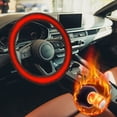 thumbnail image 1 of TIMIFIS Plush Handle Cover, Winter Handlebars Heated Steering Wheel Covers Car Thermal Protection Covers Heating Car Accessories, 1 of 5