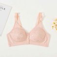 thumbnail image 3 of Bigersell Front Closure Sports Bras for Women Front Closure Bras for Older Women Cotton Bras Ladies Senior Bras for Women Front Closure Comfortable Bras for Older Women R-10-Beige 90B, 3 of 8