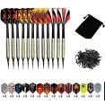thumbnail image 1 of Darts Set, 12 Pieces Hold Soft Darts With Soft Tip Point, Suitable For Electronic Dart Board, Additional 42 Dart Pieces And 100 Black Plastic Dart Tip, 1 of 5