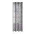 thumbnail image 2 of Todaioua Semi Sheer Window Curtain with Silver Embossed Pattern Light Filtering Polyester Fabric for Bedroom Living Room Study Modern Home Decor with Grommet Top Installation, 2 of 7