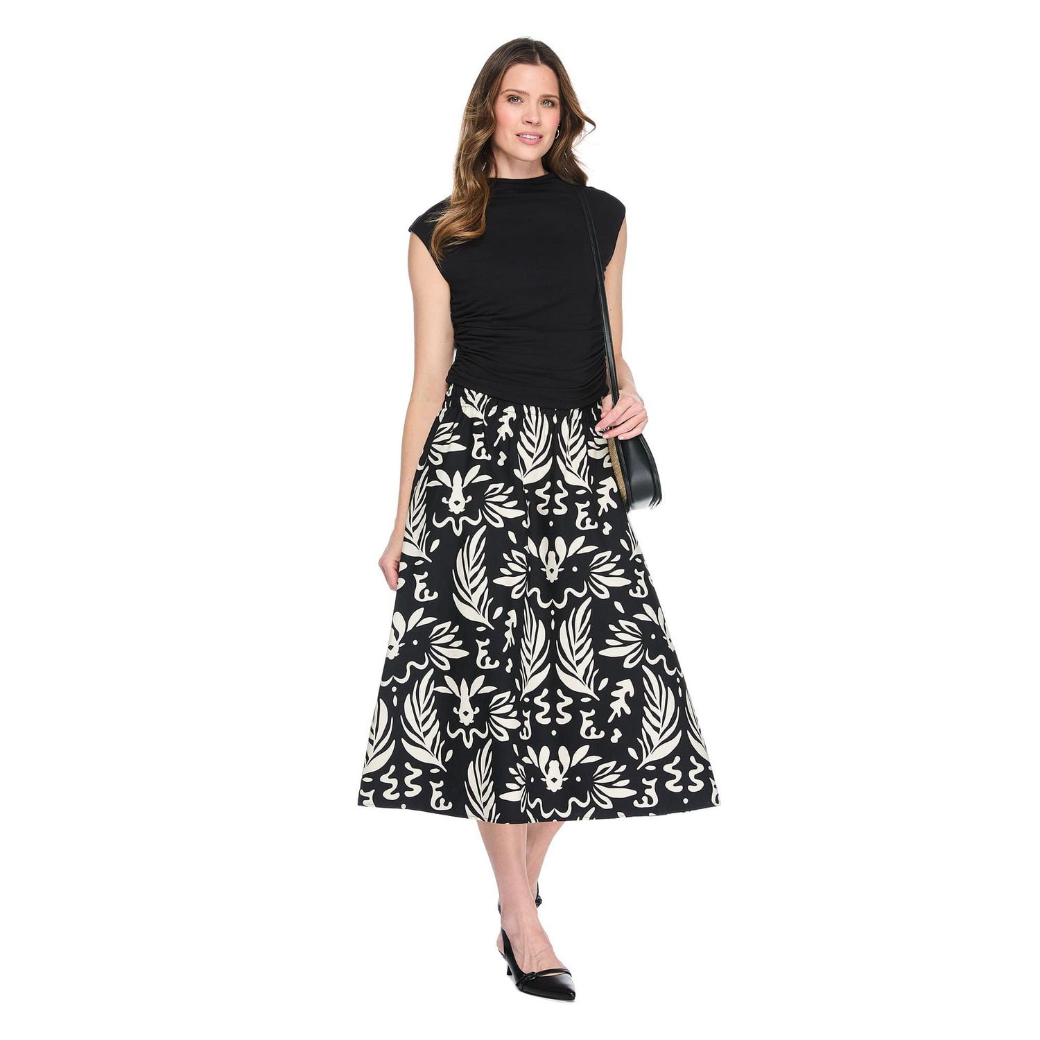 George Women's Printed Poplin Maxi Skirt