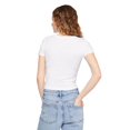 thumbnail image 3 of No Boundaries Women's Rib Baby Tee, 3 of 6