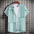 thumbnail image 3 of Cameland Chemise Décontractée à Manches Courtes pour Homme Style Hawaïen de Vacances Blouse T-Shirt, 3 of 9