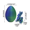 thumbnail image 3 of Luiuiu Easter 3D Printing Mystery Rabbit Egg Toy, Rabbit Eggs with Rabbit Inside, Rabbit Egg Fidget Toy, Mystery Rabbit Egg, 3D Printed Rabbit Egg, Stocking Easter Basket Stuffers (F), 3 of 9