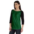 thumbnail image 4 of Inkmeso Womens Color Block Raglan Quarter Sleeve TShirt Baseball Tee Casual Sports Jersey Top, 4 of 8