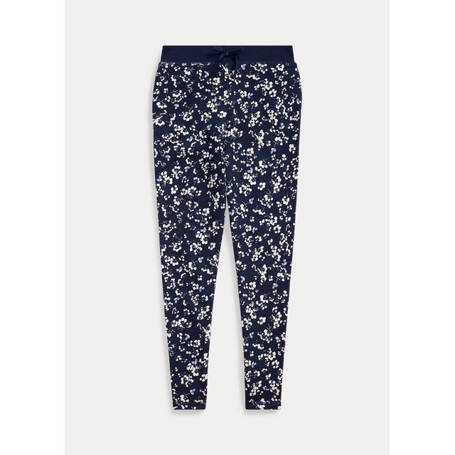 Polo Ralph Lauren Thames Floral Cotton Terry Pant Navy / Off White