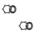 thumbnail image 2 of QualitChoice 1 Set Center Locks Disc Brake Rotors Adapter Centerlock Rotor LockringAluminum Alloy Replacing Stainless Steel 6-Hole Black 2Set, 2 of 6