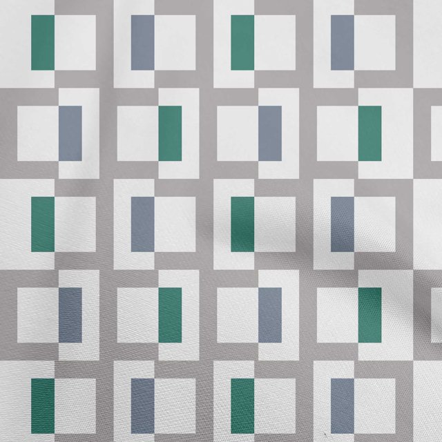 oneOone Cotton Flex Gray2 Fabric Geometric Craft Projects Decor Fabric Printed By The Yard 40 Inch Wide
