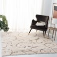 thumbnail image 1 of SAFAVIEH Florida Douglas Floral Vines Shag Area Rug, 1 of 8