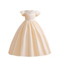 thumbnail image 1 of RXIRUCGD 2025 Vêtements d'Été pour Enfants Robe pour Enfants Couleur Unie Satin Robe Princesse Fête d'Anniversaire Mode Spectacle Robe Piano, 1 of 8