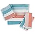 thumbnail image 2 of Caro Home Collection de Serviettes à Rayures Dana Serviette de Bain Bleu/rose/blanc, 2 of 4