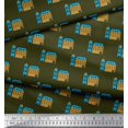 thumbnail image 2 of Soimoi Silk Fabric House Architectural Print Fabric by the Yard 42 Inch Wide, 2 of 5
