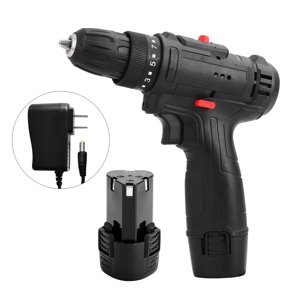 Labymos 12V Perceuses électriques multifonctionnelles sans fil à percussion Batterie de lithium haute puissance sans fil Forceuses à main rechargeables Accueil