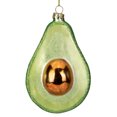 thumbnail image 1 of Northlight 4.5" Green and Yellow Glass Avocado Christmas Ornament, 1 of 5