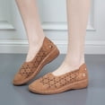 thumbnail image 2 of XZNGL Chaussures Plates pour Femmes à Talon Compensé Ajouré Décontractées Grande Pointure Chaussures Simples, 2 of 9