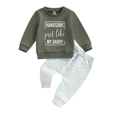 Zshosam Cute Toddler Boy Outfits Fall Toddler Boy Clothes Long Sleeve Hoodie Sweatsuits Tops and Pants 2Pcs Boys Fall Winter Outfits Set Size 2T 3T,(Green 2-3 Years)