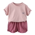 thumbnail image 1 of Ensemble de Pyjama pour Fille, Chandail Décontracté à Col Rond, Doux, Pyjama d'Été pour Tout-Petite, Pjs pour Filles, Taille 8-10 Ans, 1 of 5