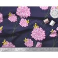 thumbnail image 3 of Soimoi Blue Viscose Chiffon Fabric Insect & Floral Artistic Print Sewing Fabric BTY 42 Inch Wide, 3 of 3