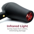 thumbnail image 2 of Red Light SRI Salon Dry Pro Infrared Hair Dryer by Skin Research Institute | Negative Ions for Reduced Frizz, Fast-Drying and Max Shine, Attachments Included, 2 of 6
