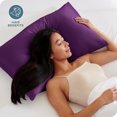 thumbnail image 2 of Bare Home Satin Pillowcase Set - Luxury Pillowcases - Soft and Smooth - Breathable - Envelope Closure - Standard, Plum, 2 of 8