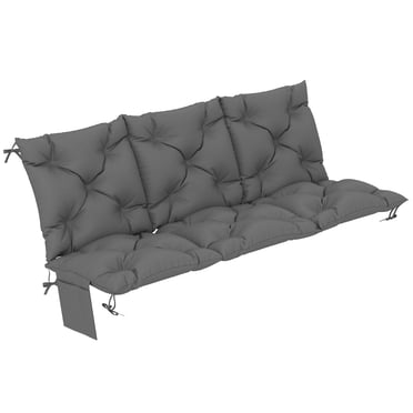 Outsunny Bench Cushion Water-Repellent, Dark Grey