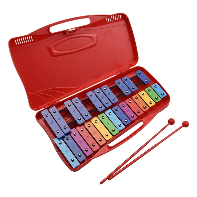 25 Notes Glockenspiel Xylophone à Taper à la Main Xylophone Percussion Rythme Musical Éducatif Instrument d'Enseignement Jouet avec