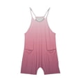 thumbnail image 3 of Plebaso Girls Summer Sleeveless Casual Solid Color Romper Spaghetti Strap Shorts Jumpsuit With Pockets, 3 of 6