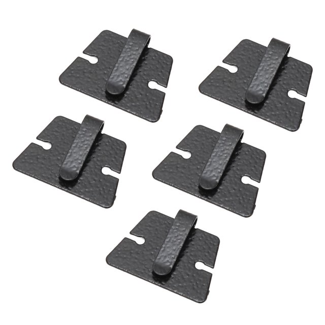 Microphone Bracket, Mobile Mic Bracket Clip Firm Fixing Adhesive Metal 5pcs Burrs Free Black For IC 2720H For DR620C For TM231
