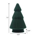 thumbnail image 2 of Arbre floqué en céramique de vacances,7 pouces,couleur verte, 2 of 4