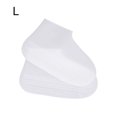 thumbnail image 2 of Housse de Chaussures en Silicone Imperméable; Protecteur de Chaussures Réutilisable pour Surchaussures Antidérapantes Résistantes à L'Usure, Blanc, L, 2 of 8