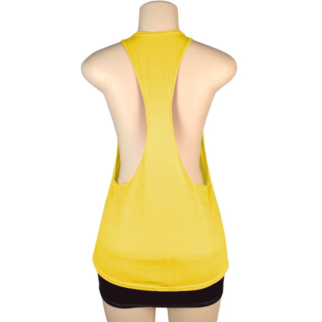 Timegard Womens Tank Top Summer Athletic Sleeveless Racerback Casual Comfy Workout Tee Top Solid Color
