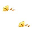 thumbnail image 4 of pitrice Headless Acoustic Guitar Bridge Professional Beginners Electric Bass String Tailpiece Spare Parts Fitting Replacement Gold 2Set, 4 of 6