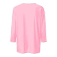 thumbnail image 5 of Elvqul T-Shirts pour Femmes à Manches 3/4 T-Shirts Mode T-Shirts Graphiques Col Rond Vacances Saint-Patrick Hauts Grande Taille pour Femmes Mignon, 5 of 5
