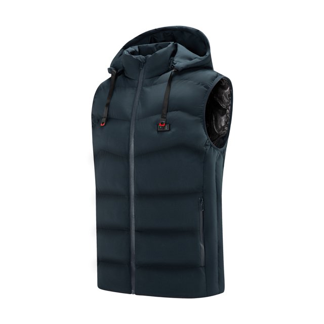 cllios Men's Heated Vest Lightweight USB Rechargeable Heated Vest for Men without Battery Included Plus Size Heated Vest Coat Dual Control 9 Heating Zones Heat Hoodies