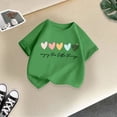 thumbnail image 2 of 2025 Filles Mignon Imprimé Graphique T-Shirts 5T Filles Col Rond Manches Courtes Filles T-Shirt Manches Courtes Tee Été Décontracté T Filles Hauts T-Shirt, 2 of 4