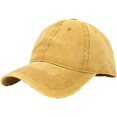 thumbnail image 1 of LinYooLi Retro Solid Baseball Cap for Women Men Trendy Denim Feel Soft Adjustable Skullcap Hats All Season Casual, 1 of 5
