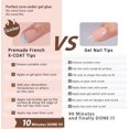 thumbnail image 4 of 150PCS French Nail Tips Pre-applied Tip Primer Base Coat Break- Soft Press on Nails for Art DIY No Needed Salon-like Extensions, 4 of 8