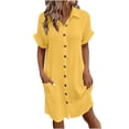 thumbnail image 5 of Gspmoly Robes pour Femmes, Robe à Manches Longues à Col en V Style Imprimé pour Dames, Robes de Soirée pour Femmes Offres des Fêtes, 5 of 5