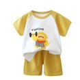 thumbnail image 2 of LSLJS Bébé Été Mignon Imprimé Col Rond Manches Courtes Shorts Ensemble Vêtements d'Été Vêtements pour Enfants à la Mode 2024, 2 of 3