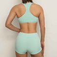 thumbnail image 5 of Cameland Fashion Women's Sexy Hanging Neck Swimsuit Set Solid Color Split Swimsuit Two Piece Set, 5 of 5